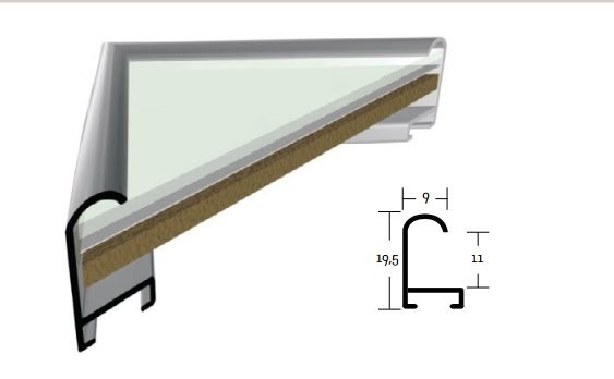 Hliníkový rámeček černý (1)