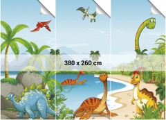 Dětská tapeta s dinosaury (3)