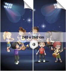 Dětská tapeta muzikanti (7)