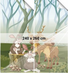 Dětská tapeta zvířátka z lesa (2)