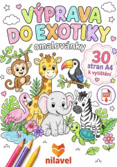 Výprava do exotiky – omalovánky k vytištění